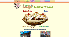 Desktop Screenshot of lizzysicecream.com